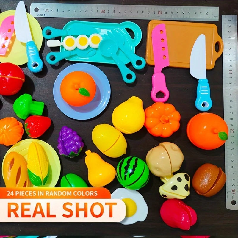Fun vegetable cutting food, fruit and vegetable toys, play house sets, early basic skill development, as holiday gifts
